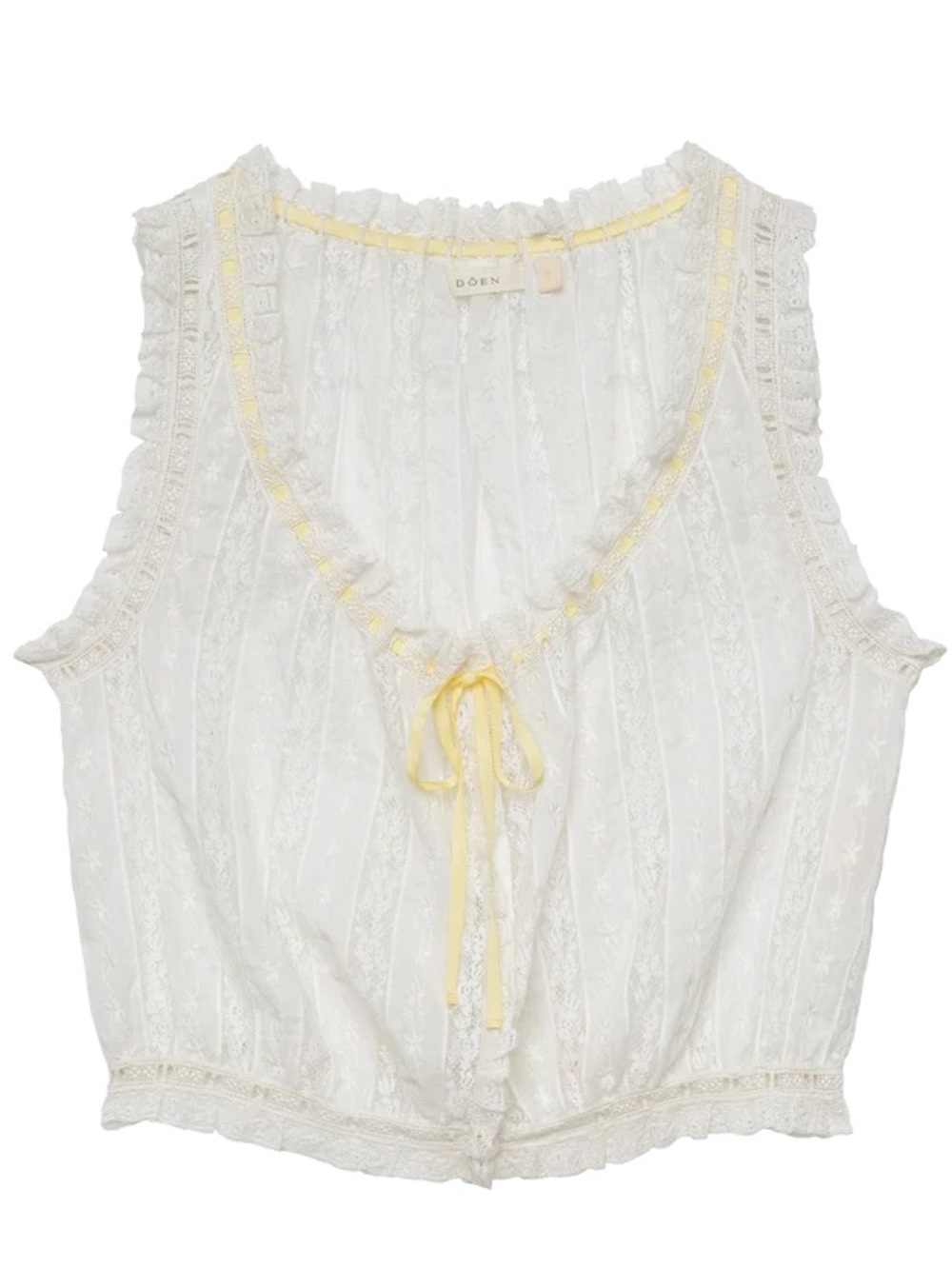 DOEN Vetiver Top in Salt - Picture 4 of 8